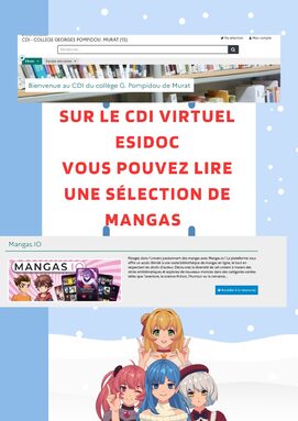 Sur LE CDI virtuel Esidoc vous pouvez lire une sélection de mangas.jpg
